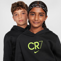 Nike CR7 Club Fleece Hoodie Trainingspak Kids Zwart Neongeel Grijs