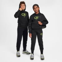 Nike CR7 Club Fleece Sweat à Capuche Enfants Noir Néon Jaune