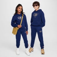 Nike CR7 Club Fleece Sweat à Capuche Enfants Bleu Foncé Doré