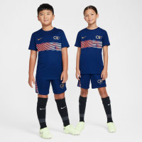 Nike CR7 Academy Trainingsshirt Kids Donkerblauw Lichtroze Goud