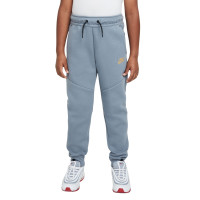 Nike Tech Fleece Sportswear Joggingbroek Kids Grijsblauw Lichtgeel Zwart