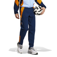 adidas Real Madrid Présentation Pantalon d'Entraînement 2024-2025 Bleu Foncé Orange Bleu Clair