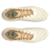 Under Armour Clone Magnetico Pro 3.0 Gazon Naturel Chaussures de Foot (FG) Beige Doré