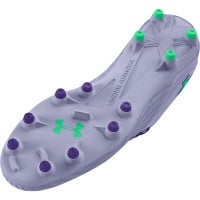 Under Armour Clone Magnetico Pro 3.0 Gazon Naturel Chaussures de Foot (FG) Mauve Clair Vert