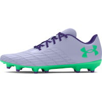 Under Armour Magnetico Select 3.0 Gazon Naturel Chaussures de Foot (FG) Mauve Clair Vert