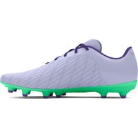 Under Armour Magnetico Select 3.0 Gazon Naturel Chaussures de Foot (FG) Mauve Clair Vert