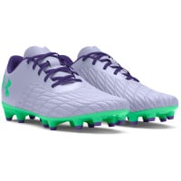 Under Armour Magnetico Select 3.0 Gazon Naturel Chaussures de Foot (FG) Mauve Clair Vert