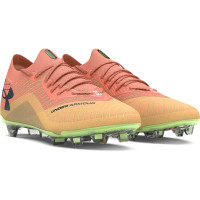 Under Armour Shadow Elite 2.0 Gazon Naturel Chaussures de Foot (FG) Orange Vert