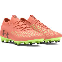 Under Armour Magnetico Select 4.0 Gras Voetbalschoenen (FG) Kids Oranje Groen