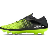 Under Armour Magnetico Elite 4.0 Gazon Naturel Chaussures de Foot (FG) Noir Vert