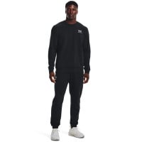 Under Armour Essential Fleece Crew Sweat-Shirt Noir Blanc