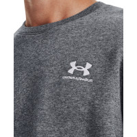 Under Armour Essential Fleece Crew Sweat-Shirt Gris Blanc