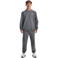 Under Armour Essential Fleece Crew Sweat-Shirt Gris Blanc