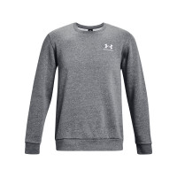 Under Armour Essential Fleece Crew Sweat-Shirt Gris Blanc