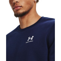 Under Armour Essential Fleece Crew Sweat-Shirt Bleu Foncé Blanc