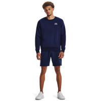 Under Armour Essential Fleece Crew Sweat-Shirt Bleu Foncé Blanc