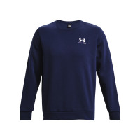 Under Armour Essential Fleece Crew Sweat-Shirt Bleu Foncé Blanc