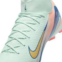 Nike Zoom Mercurial Superfly 10 Academy MDS Gazon Naturel Artificiel Chaussures de Foot (MG) Vert Menthe Bleu Rose Doré