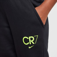 Nike CR7 Club Fleece Hoodie Trainingspak Kids Zwart Neongeel Grijs