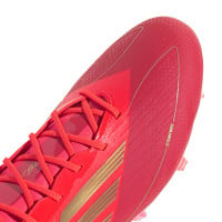 adidas F50 Elite Gras Voetbalschoenen (FG) Rood Goud