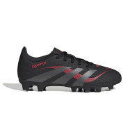 adidas Predator Club Gazon Naturel Gazon Artificiel Chaussures de Foot (MG) Enfants Noir Gris Rouge