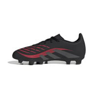 adidas Predator Club Gazon Naturel Gazon Artificiel Chaussures de Foot (MG) Enfants Noir Gris Rouge