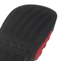 Claquettes de douche adidas Adilette pour enfants, noir et rouge