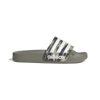 Claquettes de douche Adidas Adilette pour enfants, camouflage, vert, blanc