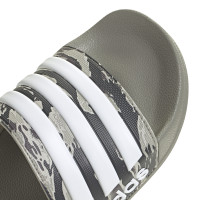 Claquettes de douche Adidas Adilette Camo Vert Blanc