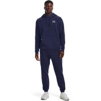 Under Armour Essential Fleece Hoodie Donkerblauw Wit