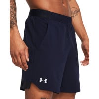 Under Armour Vanish Short d'Entraînement Woven Bleu Foncé Blanc