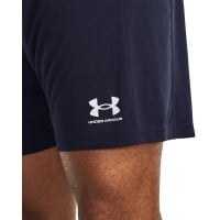 Under Armour Challenger Knit Short d'Entraînement Bleu Foncé Blanc