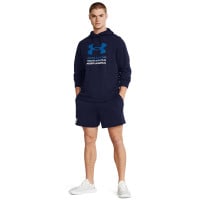 Short Under Armour Rival Terry bleu foncé blanc