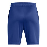 Pantalon d'entraînement Under Armour Tech Logo pour enfant, bleu foncé, jaune, blanc