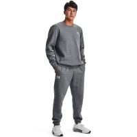 Under Armour Essential Fleece Pantalon de Jogging Gris Blanc