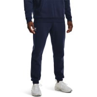 Under Armour Essential Fleece Pantalon de Jogging Bleu Foncé Blanc