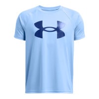 T-shirt Under Armour Tech Big Logo pour enfant, bleu et noir