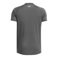 Chemise d'entraînement Under Armour Tech 2.0 pour enfants gris foncé et blanc