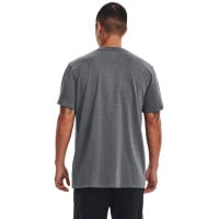 Under Armour Heavyweight T-Shirt Logo Gris Blanc