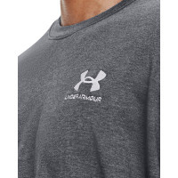 Under Armour Heavyweight T-Shirt Logo Gris Blanc