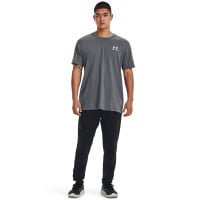 Under Armour Heavyweight T-Shirt Logo Gris Blanc