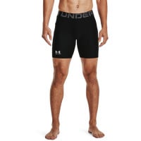 Under Armour HeatGear Short Collant Noir Gris Blanc