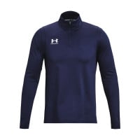 Survêtement Under Armour Challenger à 1/4 fermeture éclair bleu foncé et blanc