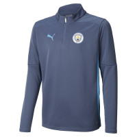 PUMA Manchester City Survêtement 1/4 Zip 2024-2025 Enfants Bleu Foncé Bleu Clair