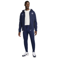 Nike Paris Saint-Germain Tech Fleece Trainingspak 2024-2025 Donkerblauw Wit