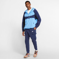 Pantalon cargo en polaire Nike Sportswear Club bleu foncé blanc