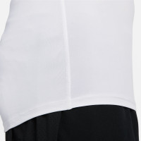 Nike Pro Ondershirt Hoge Hals Lange Mouwen Wit Zwart