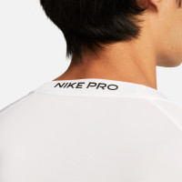 Sous-maillot à manches courtes Nike Pro blanc noir