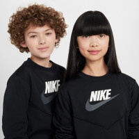 Survêtement Nike Sportswear Big Logo Crew pour enfants, noir, blanc, gris foncé