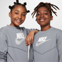 Survêtement Nike Sportswear Big Logo Crew pour enfant, gris, bleu, blanc, gris